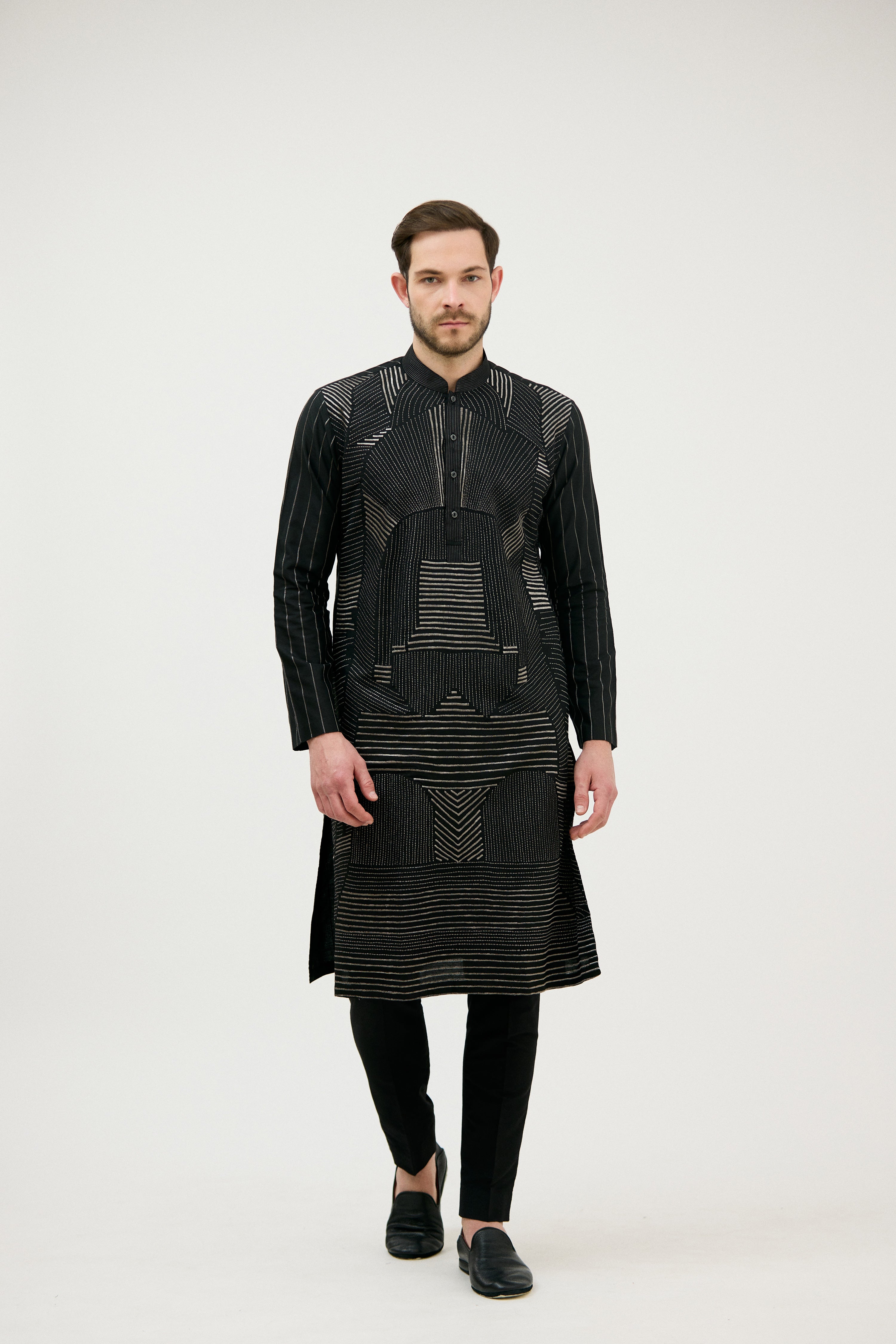 Royal Noor Silver Zari Kurta Set