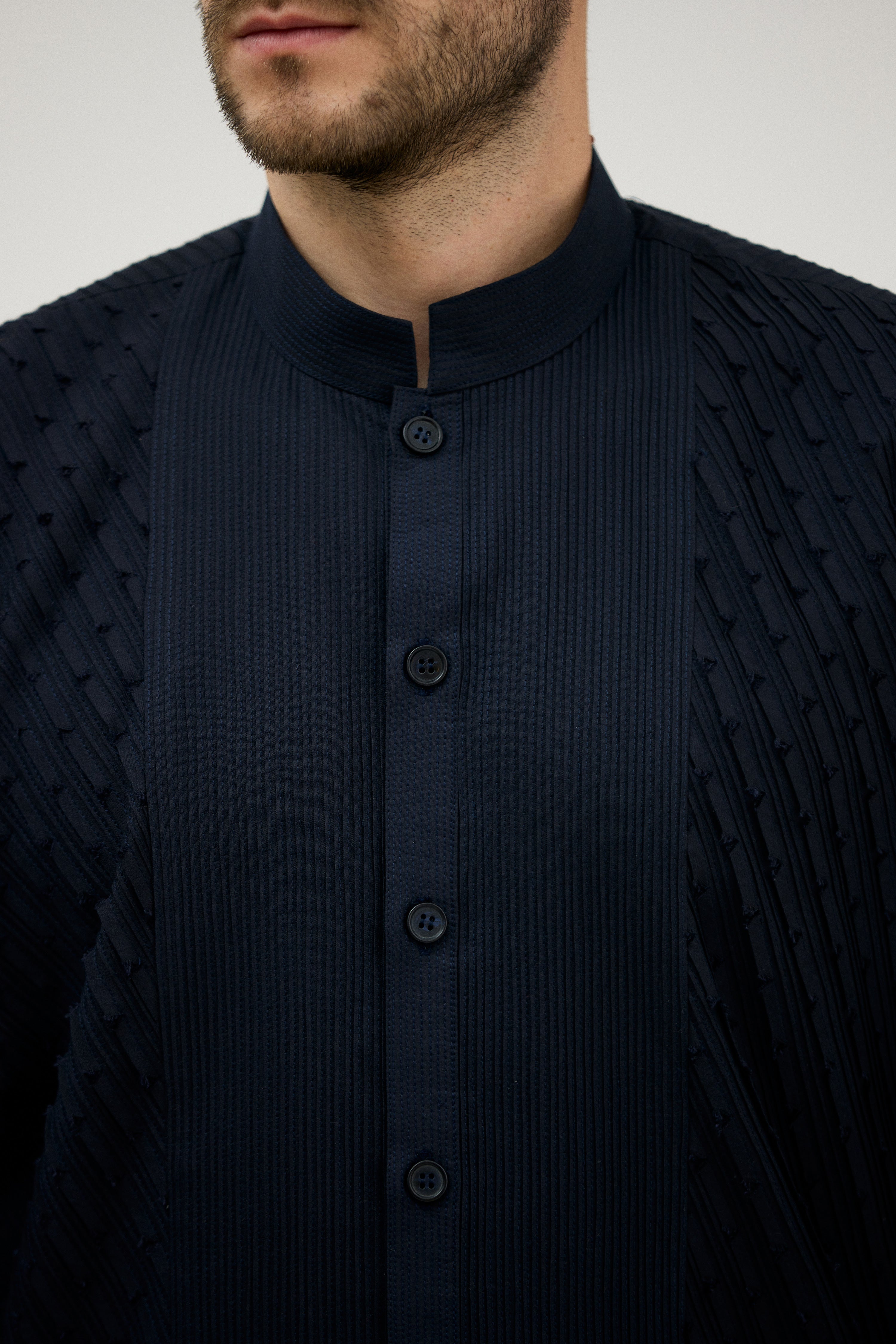 Parampara Pintuck Front-Open Kurta Set