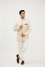 Shahi Square Lurex Silk Bandhgala
