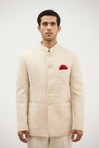 Shahi Square Lurex Silk Bandhgala