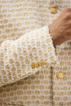 Shahi Square Lurex Silk Bandhgala
