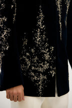 Sheeshmahal Beaded Velvet Bandhgala