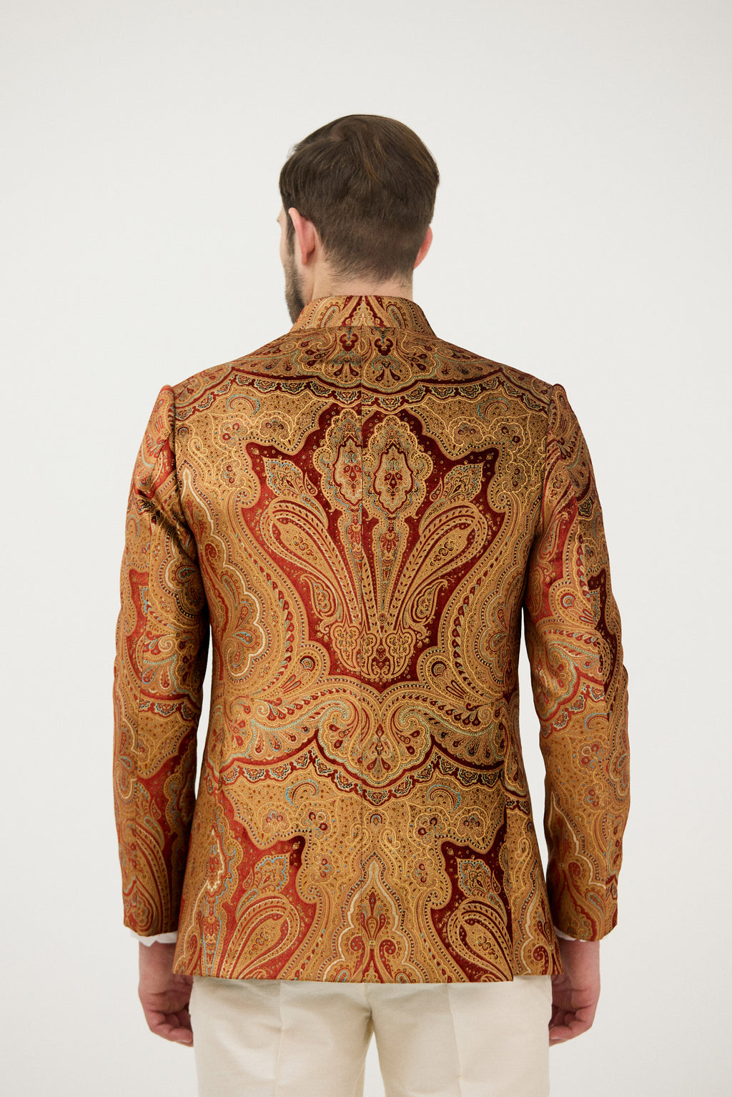 Nawab-e-Paisley Velvet Bandhgala