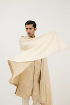 Signature Nawabi Resham Beads Sherwani With Plain Kurta Set