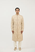 Grand Royale Hand Resham Sherwani With Kurta Set
