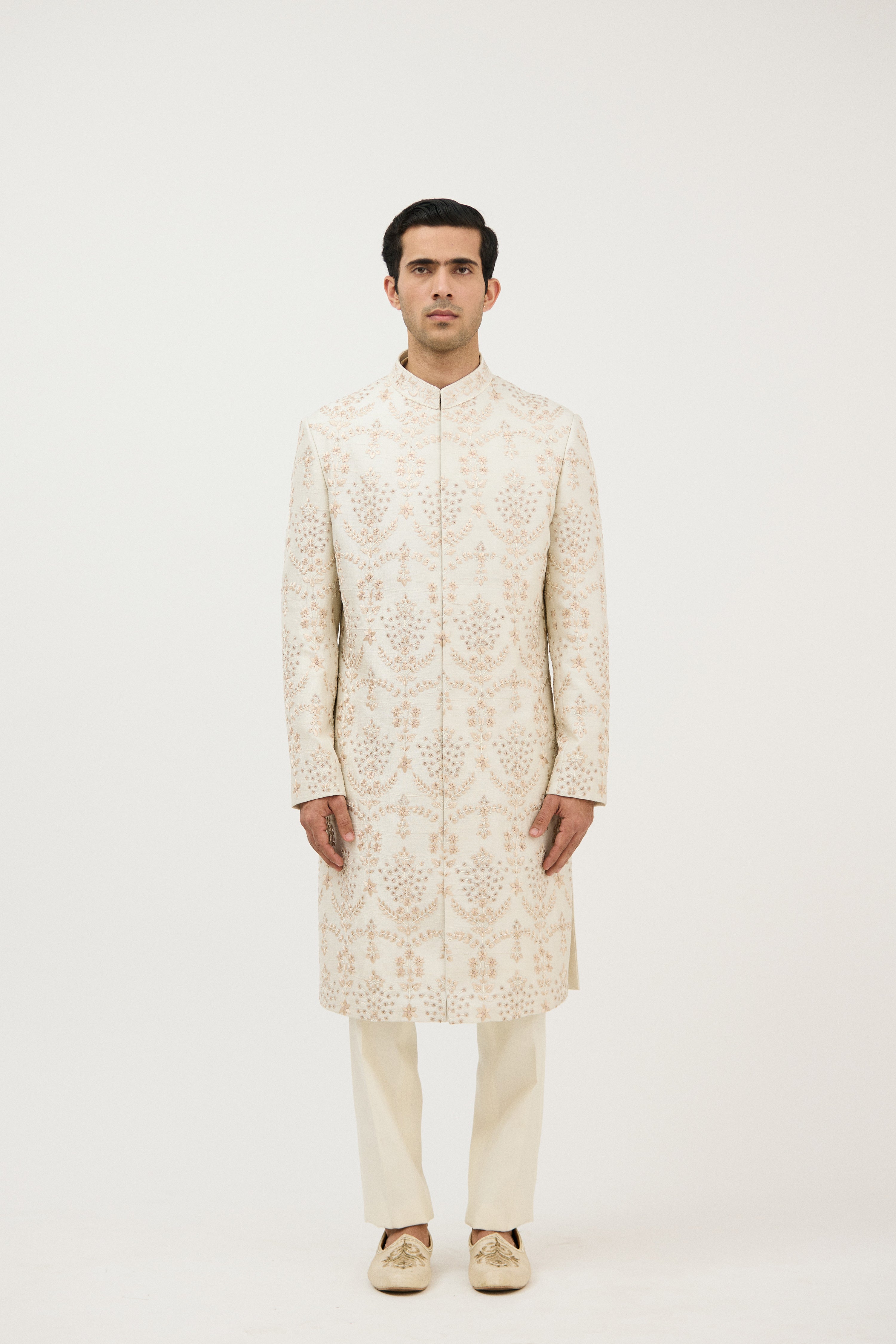 Zari Luxe Embellished Sherwani With Kurta Set