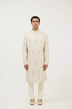 Atelier Maharaja Hand-Resham Sherwani With Kurta Set