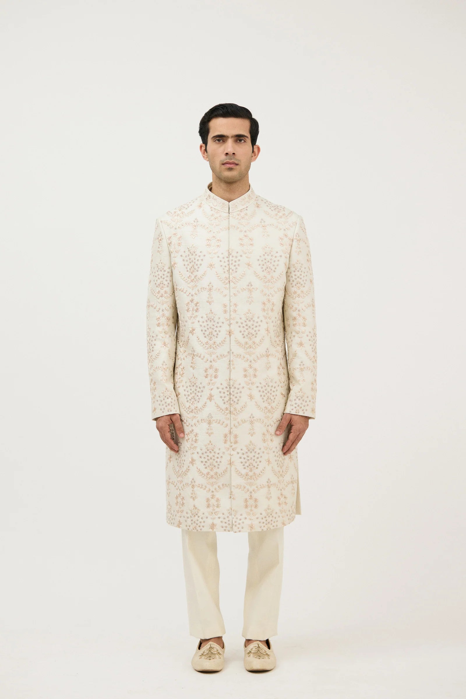 Atelier Maharaja Hand-Resham Sherwani With Kurta Set