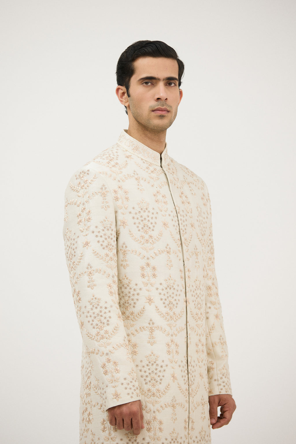 Zari Luxe Embellished Sherwani With Kurta Set