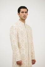 Zari Luxe Embellished Sherwani With Kurta Set