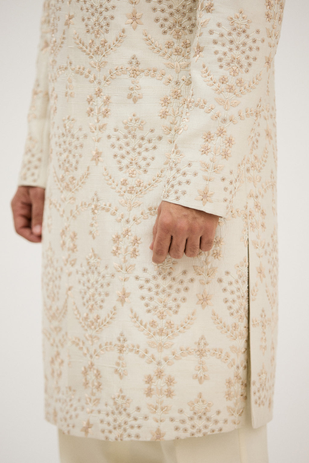 Zari Luxe Embellished Sherwani With Kurta Set