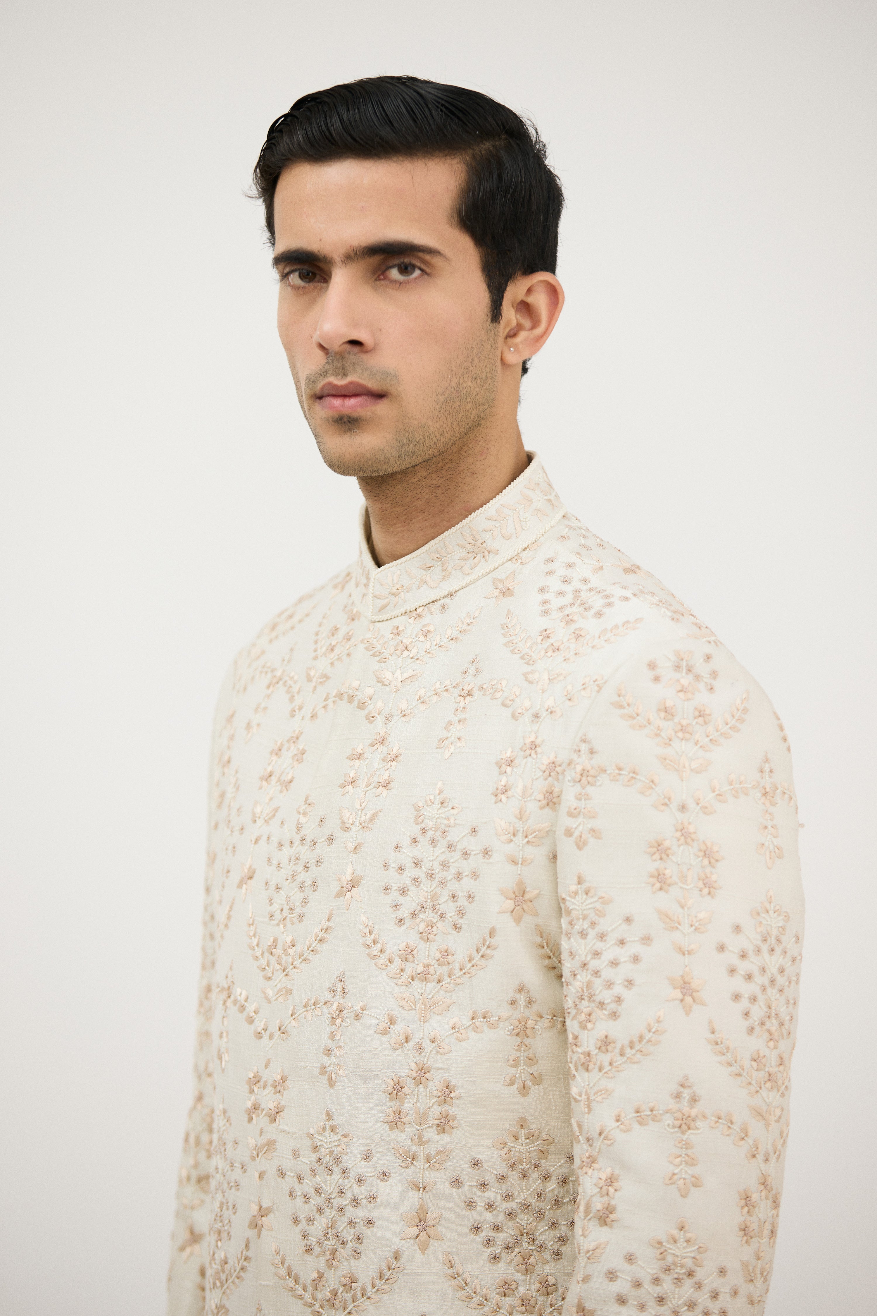 Zari Luxe Embellished Sherwani With Kurta Set