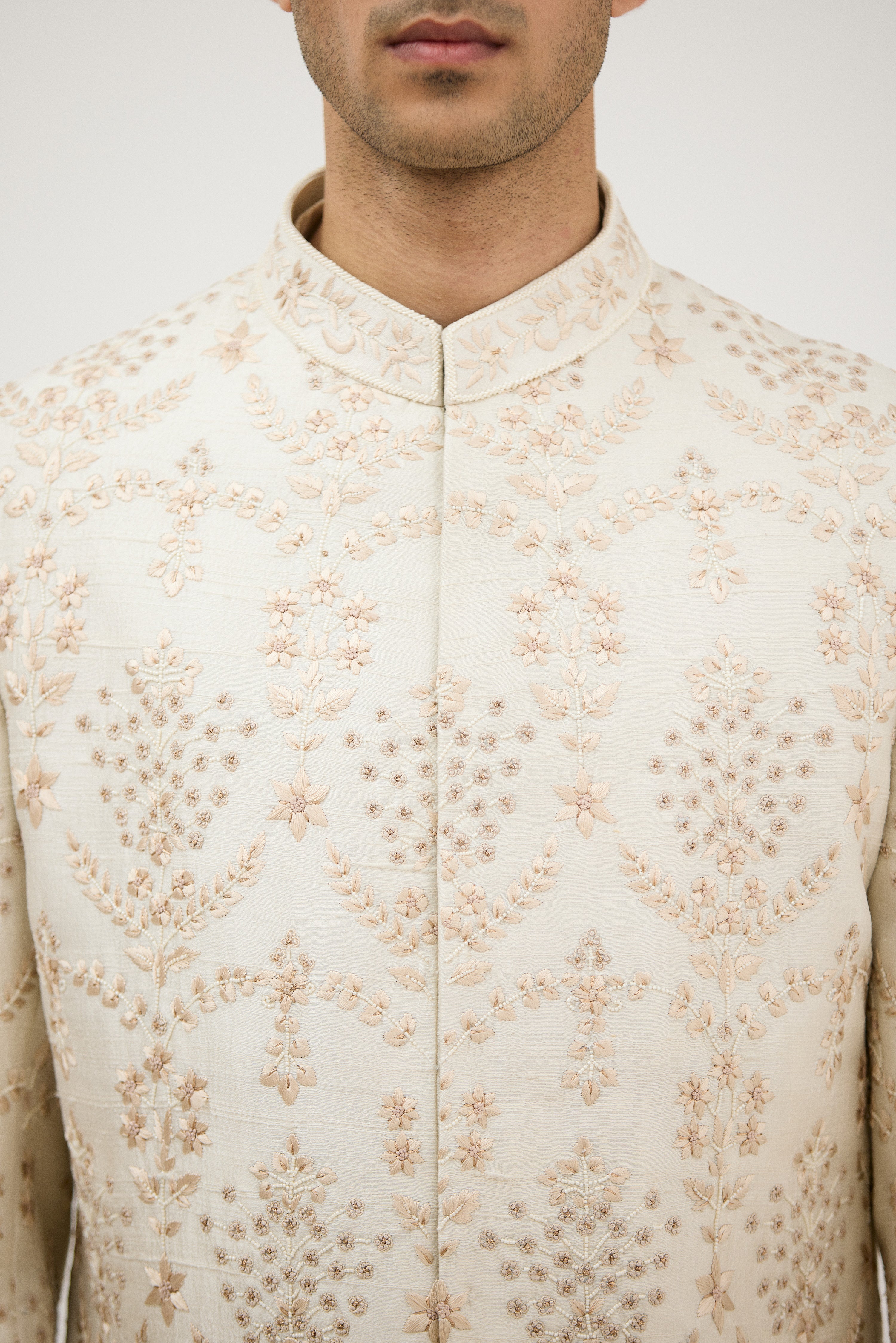 Zari Luxe Embellished Sherwani With Kurta Set