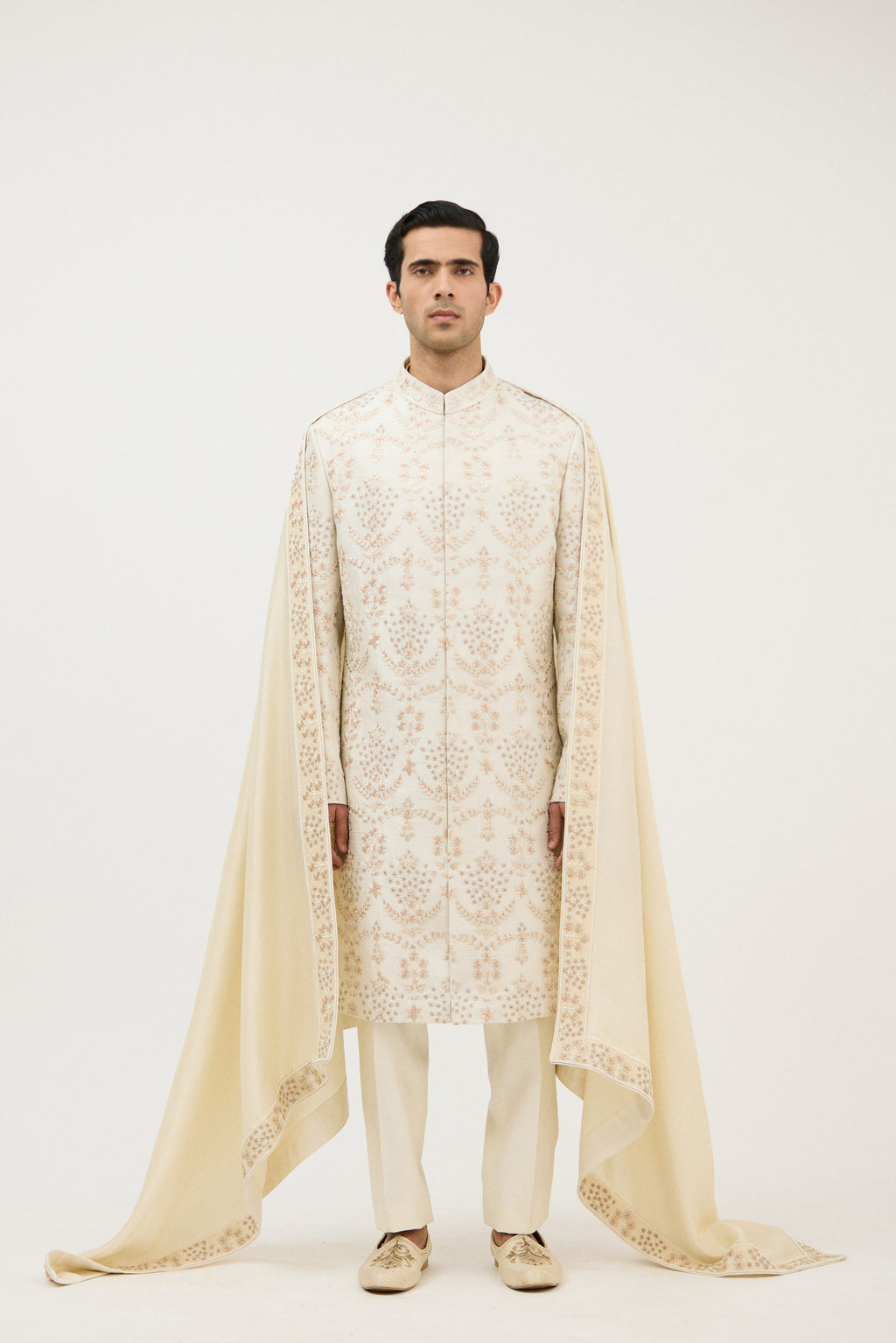 Zari Luxe Embellished Sherwani With Kurta Set