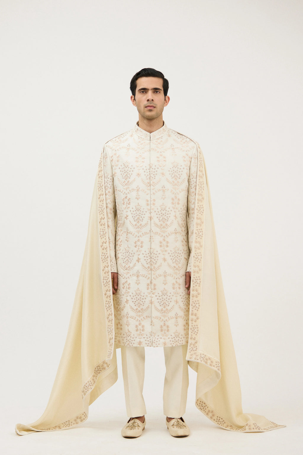 Atelier Maharaja Hand-Resham Sherwani With Kurta Set