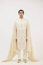 Atelier Maharaja Hand-Resham Sherwani With Kurta Set