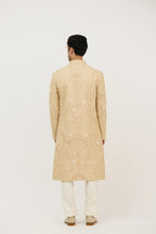 The Grand Nawab Resham & Zari Embroidered Sherwani With Kurta Set