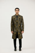The Royal Tiger Lace Signature V-Neck Indo Western