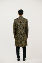 The Royal Tiger Lace Signature V-Neck Indo Western