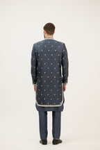 Naqsh-e-Darbar Royal Front Open Dabka Achkan Sherwani with Kurta Set