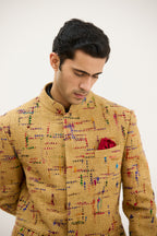 Shahi Dastkaar Jute Weave Bandhgala
