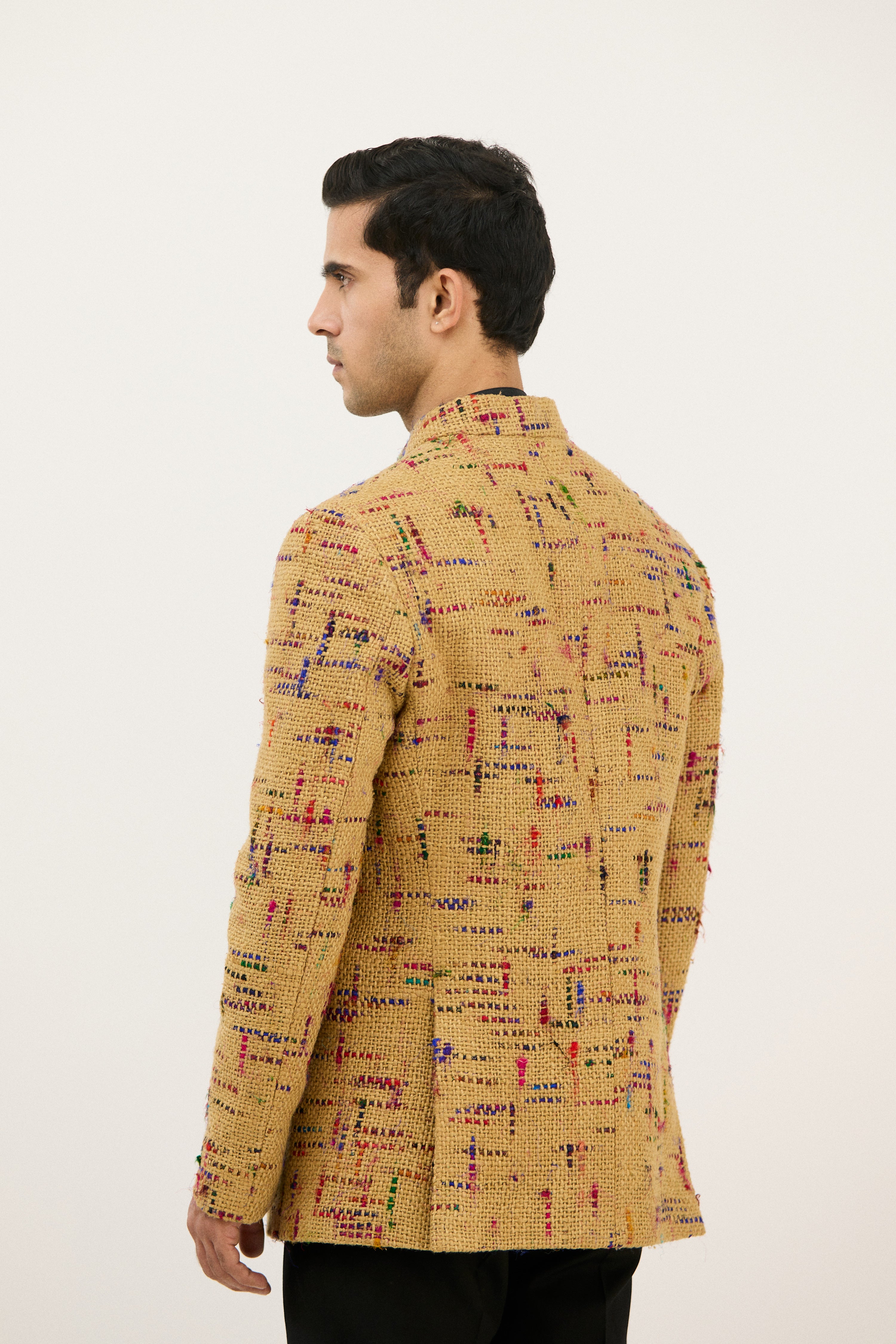 Shahi Dastkaar Jute Weave Bandhgala