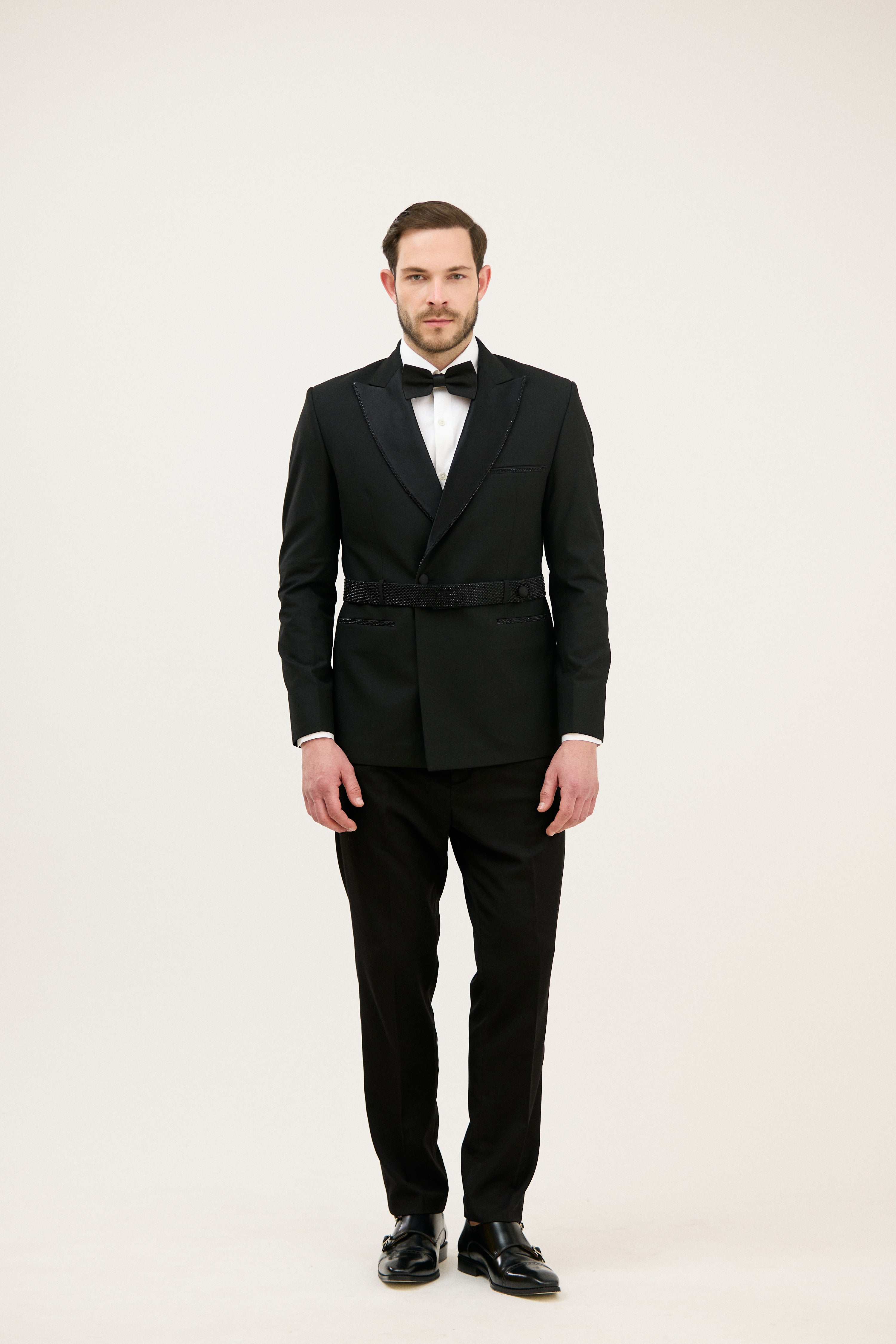 Nawab-e-Lapel Crystal Design Tuxedo