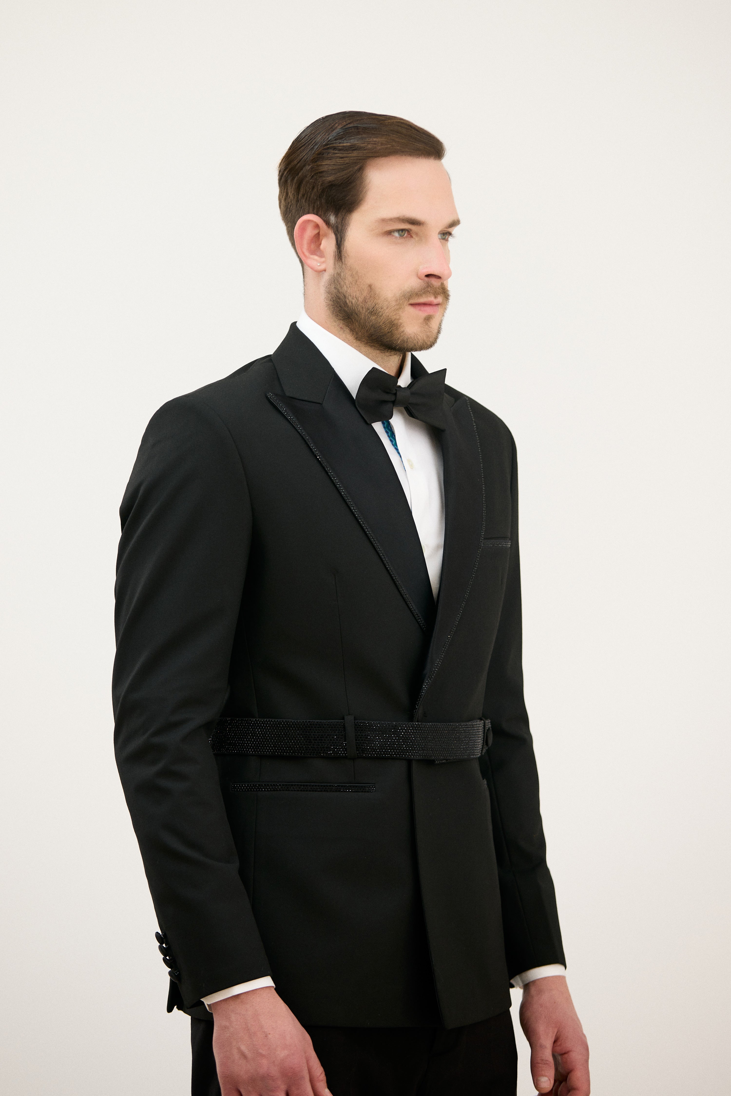 Nawab-e-Lapel Crystal Design Tuxedo