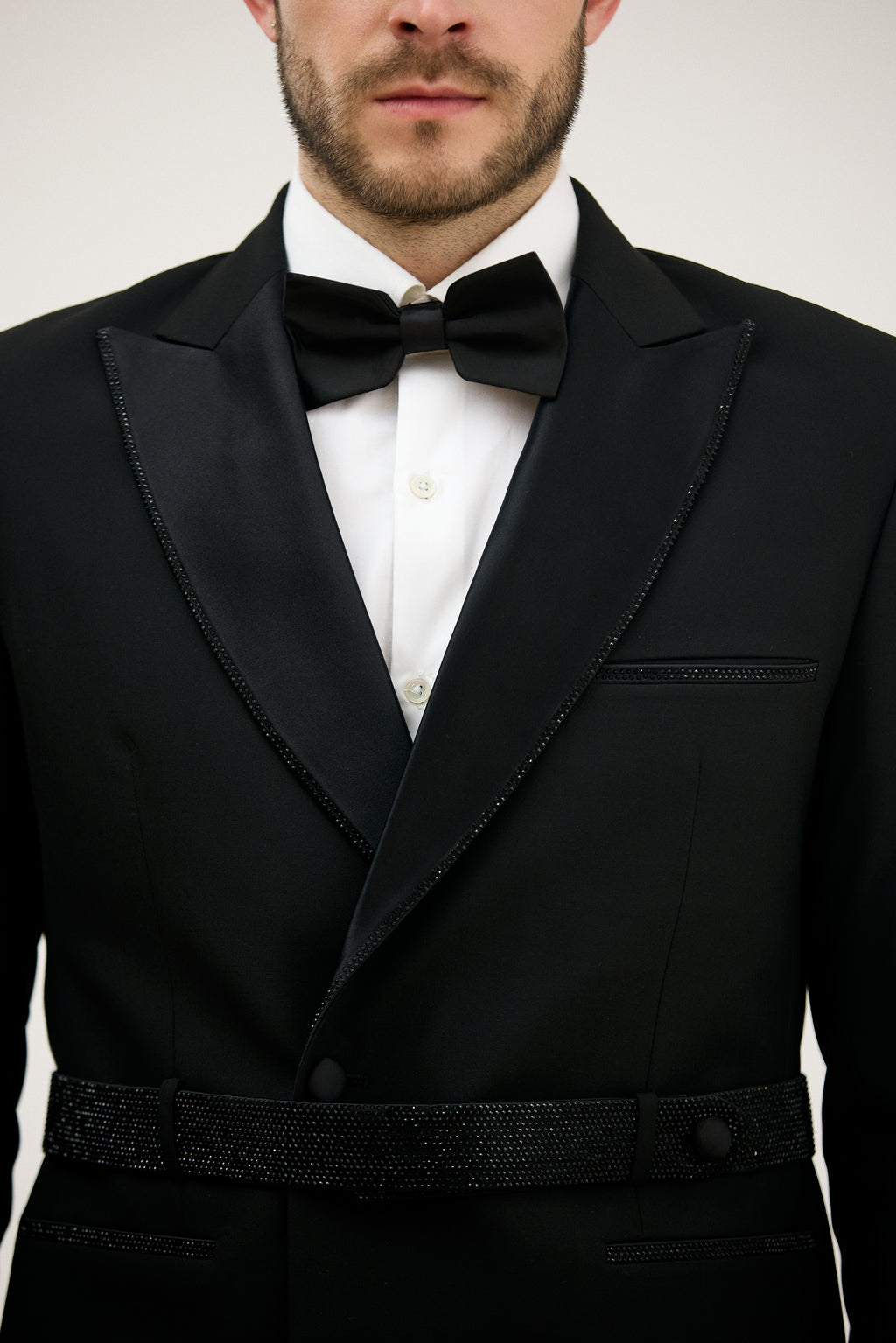 Nawab-e-Lapel Crystal Design Tuxedo