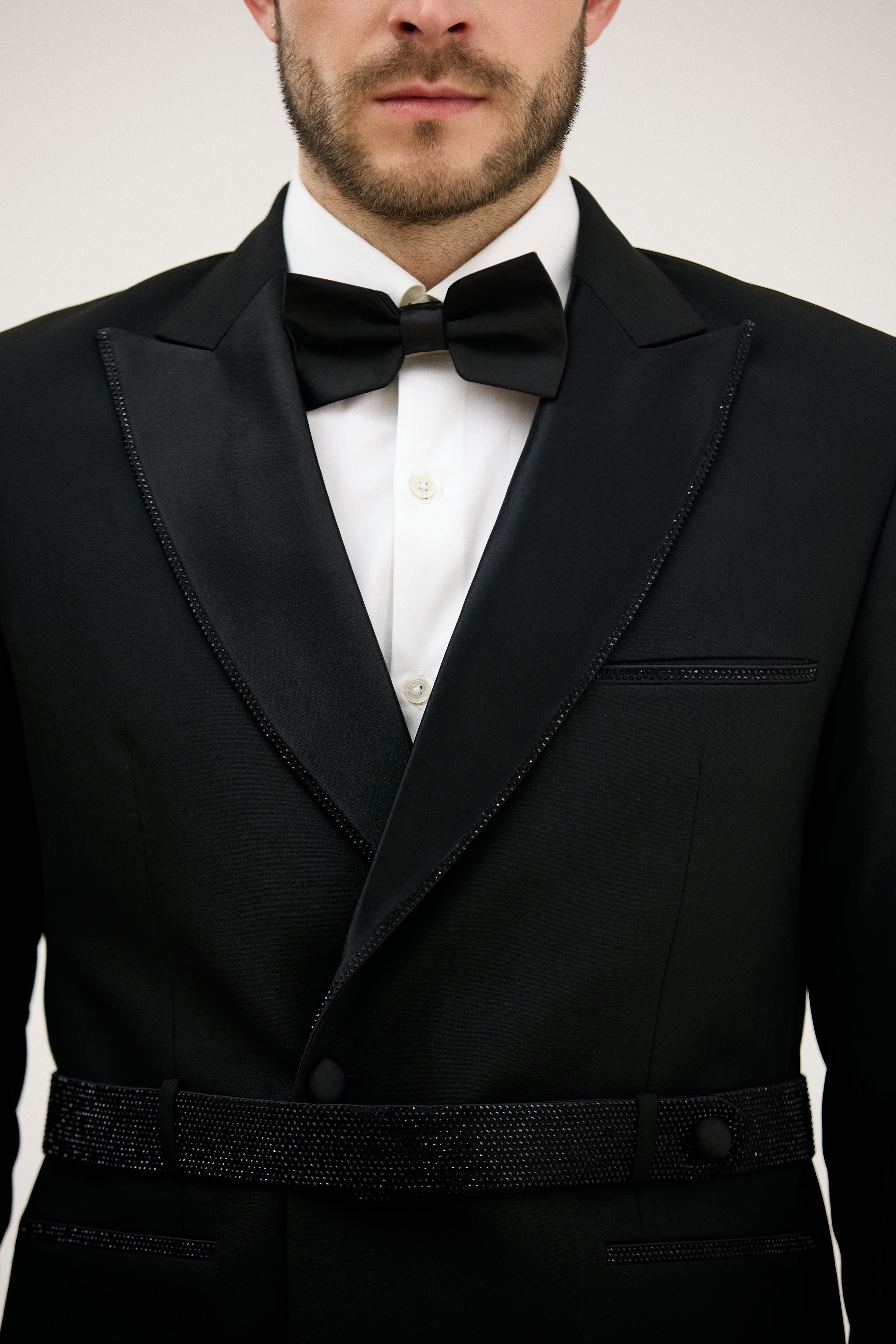 Nawab-e-Lapel Crystal Design Tuxedo