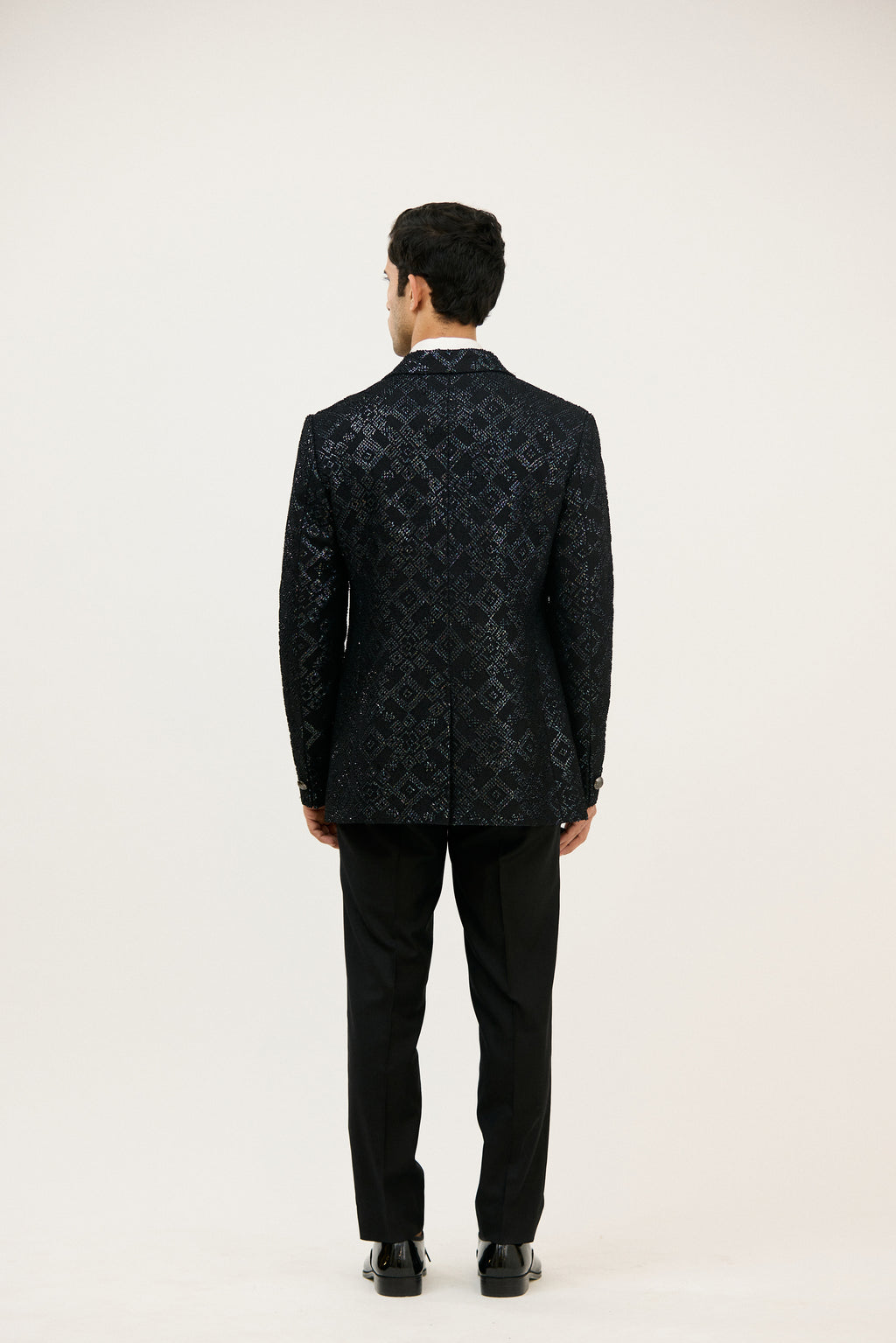 Shahi Resham Thread Jaal with Sequins Tuxedo