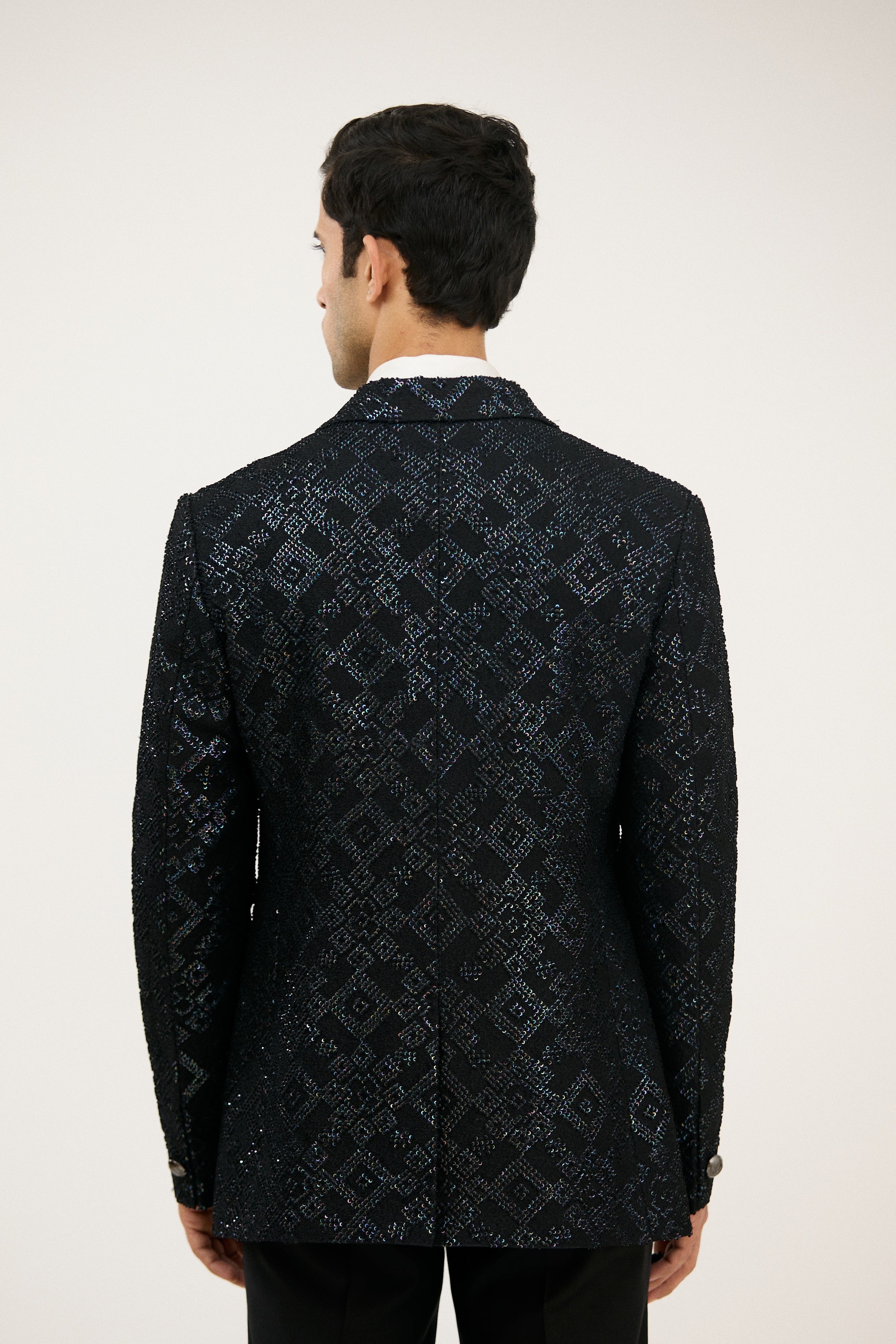 Shahi Resham Thread Jaal with Sequins Tuxedo
