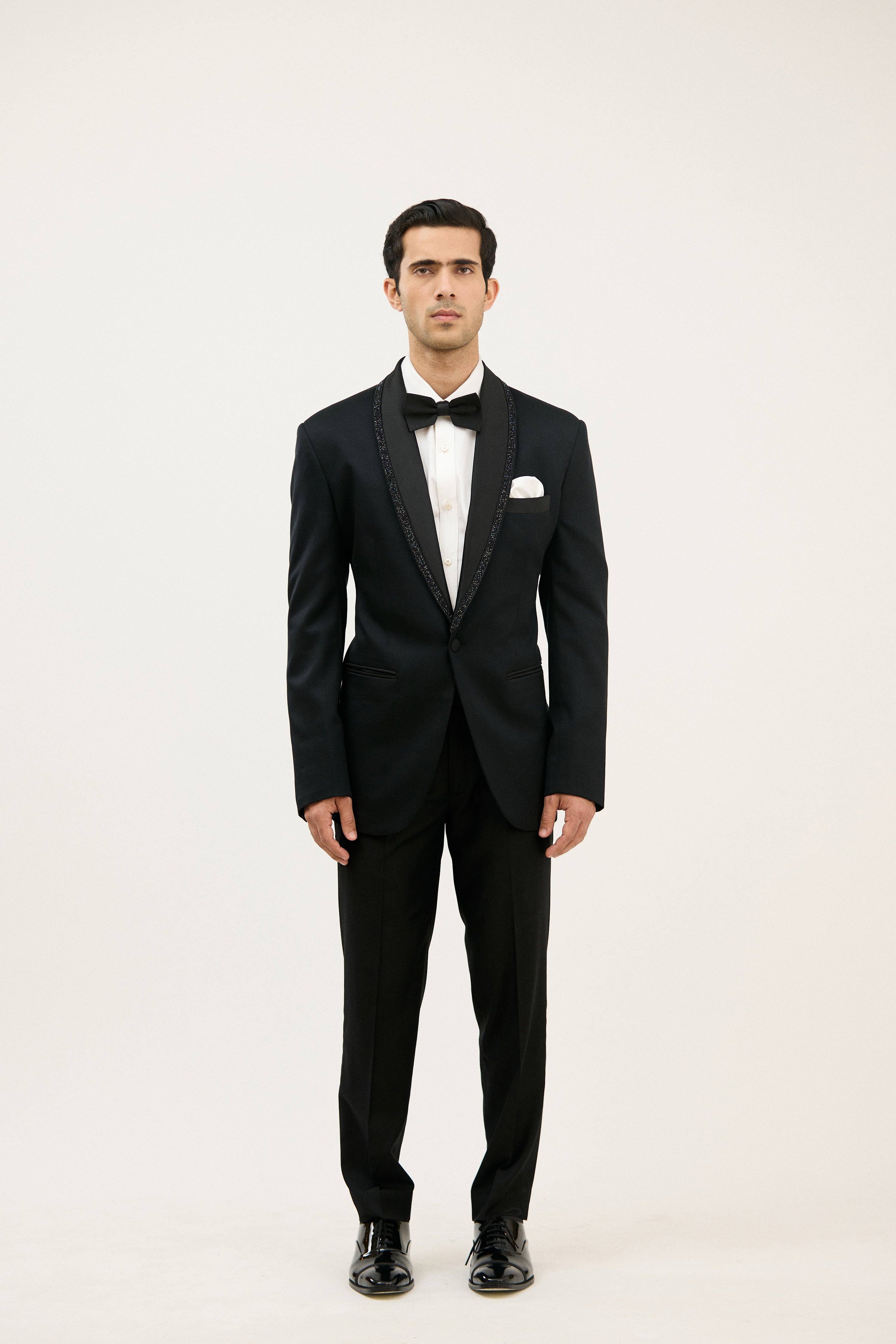 Shehzada-e-Beaded Lapel Tuxedo