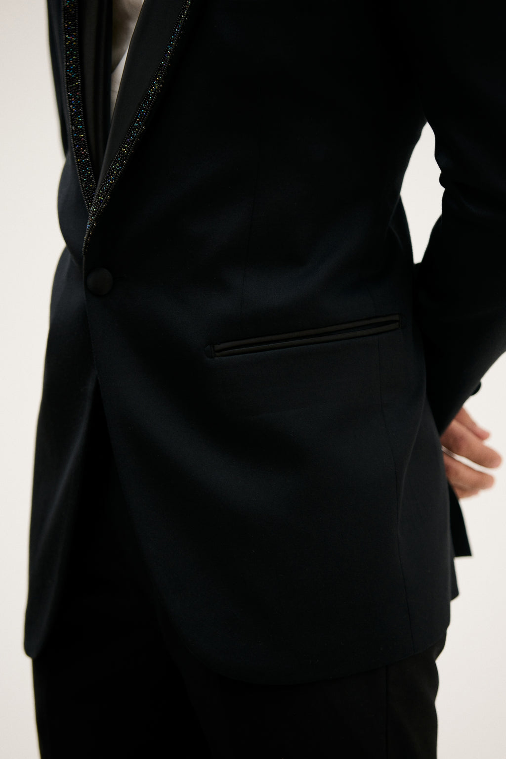 Shehzada-e-Beaded Lapel Tuxedo