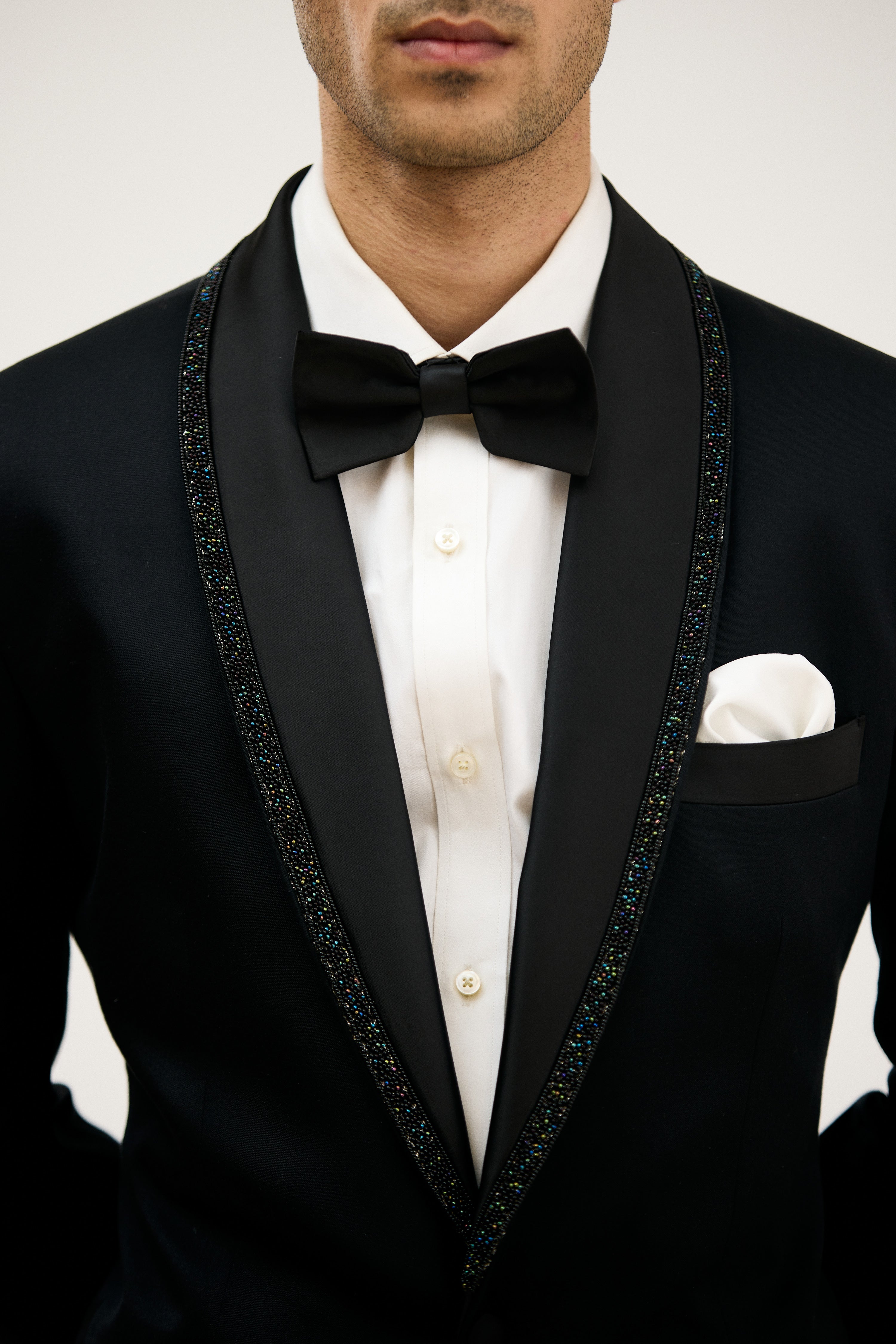 Shehzada-e-Beaded Lapel Tuxedo
