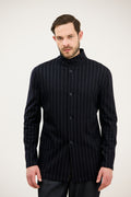 Tehzeeb High-Neck Placket Jacket
