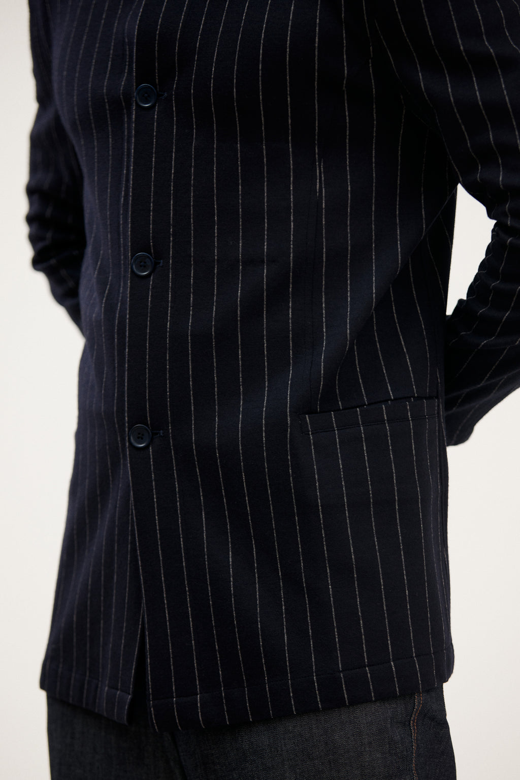 Tehzeeb High-Neck Placket Jacket