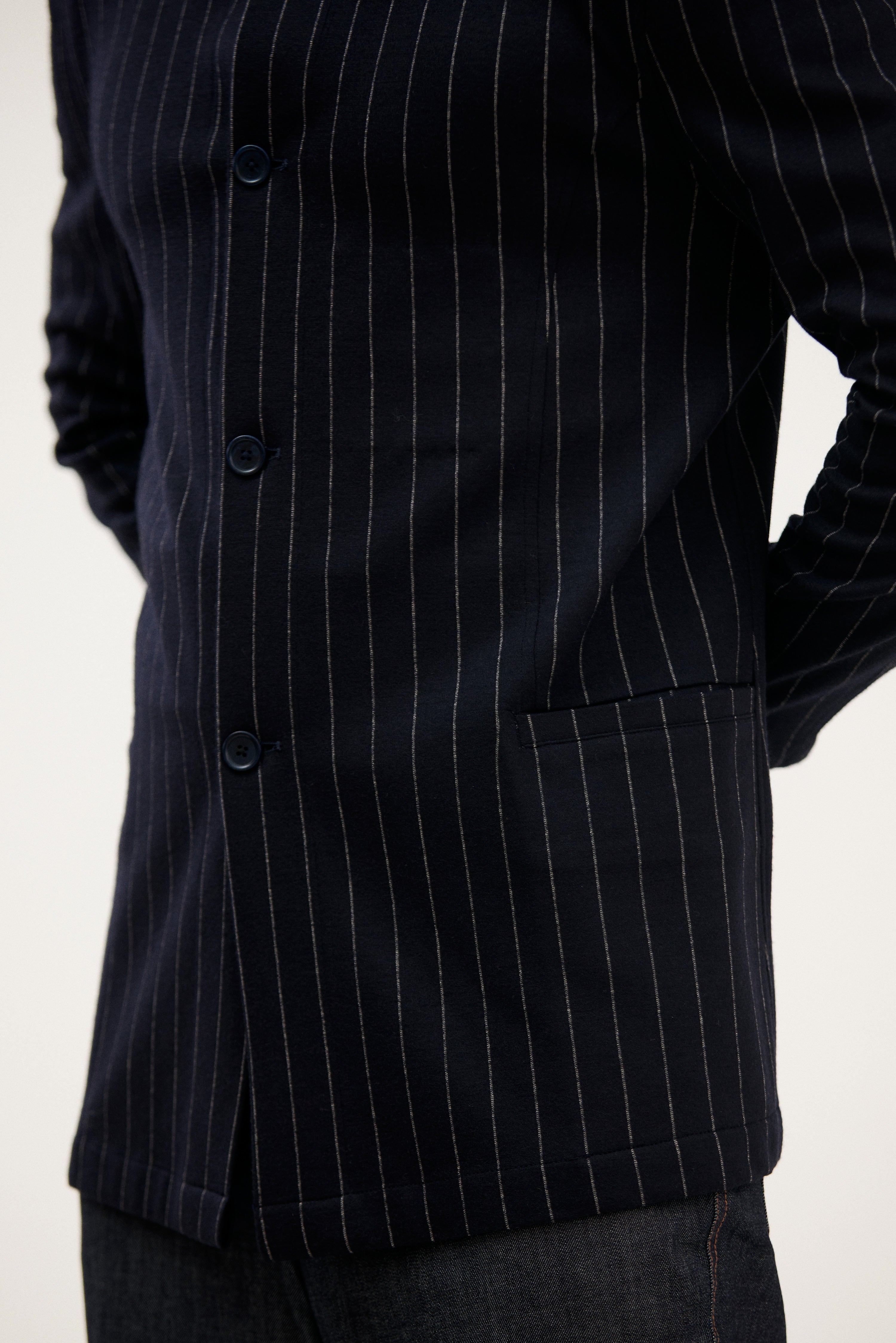 Tehzeeb High-Neck Placket Jacket