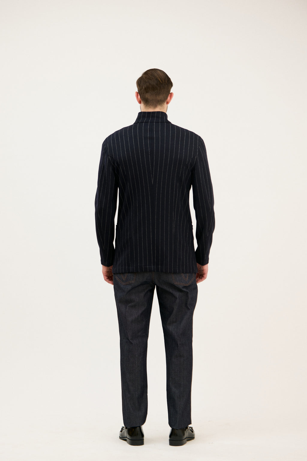 Tehzeeb High-Neck Placket Jacket