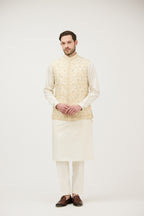Riyal-e-Shaahi Resham Beads Nehru Jacket