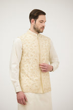 Riyal-e-Shaahi Resham Beads Nehru Jacket