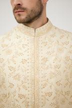 Riyal-e-Shaahi Resham Beads Nehru Jacket