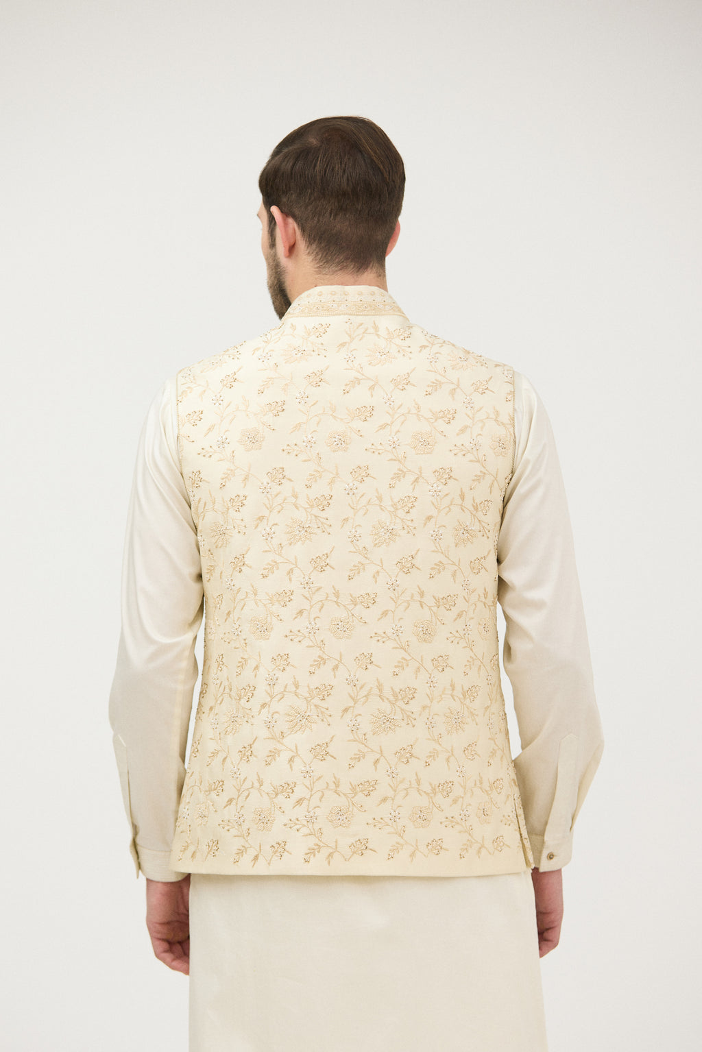 Riyal-e-Shaahi Resham Beads Nehru Jacket