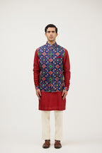 Royal Double Ikkat Patola Nehru Jacket
