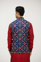 Royal Double Ikkat Patola Nehru Jacket