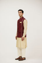 Shaam-e-Shahi Paisley Nehru Jacket
