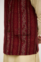 Shaam-e-Shahi Paisley Nehru Jacket