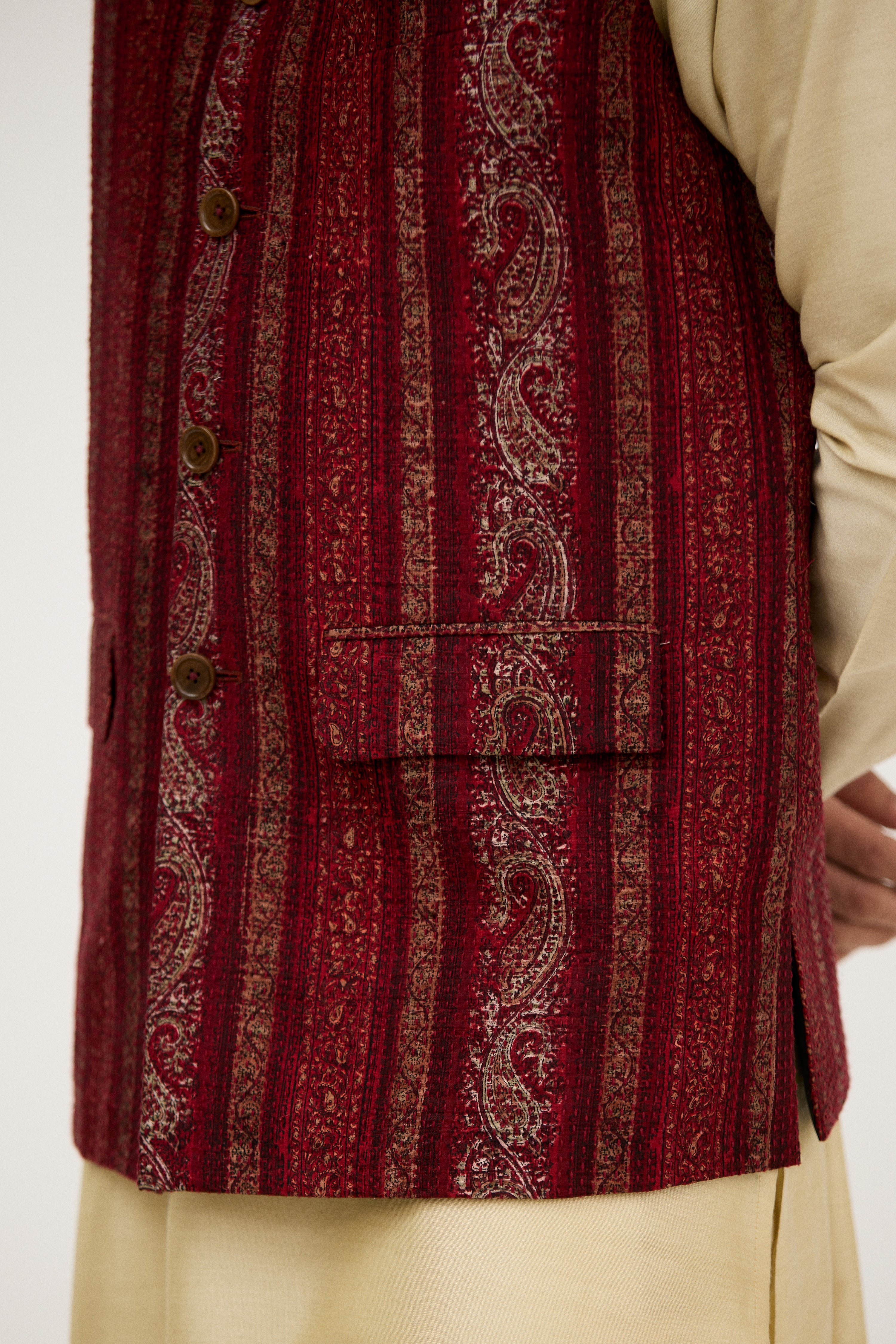Shaam-e-Shahi Paisley Nehru Jacket