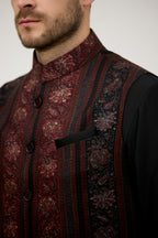Raatrang Paisley Daghai Nehru Jacket