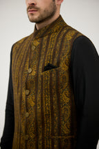 Badshahi Zar Paisley Nehru Jacket